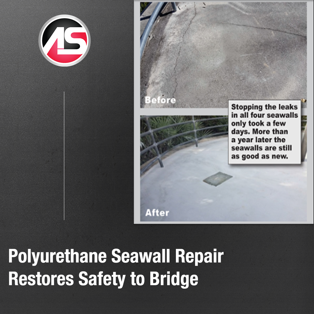 Polyurethane Seawall Repair Restores Safety To Bridge